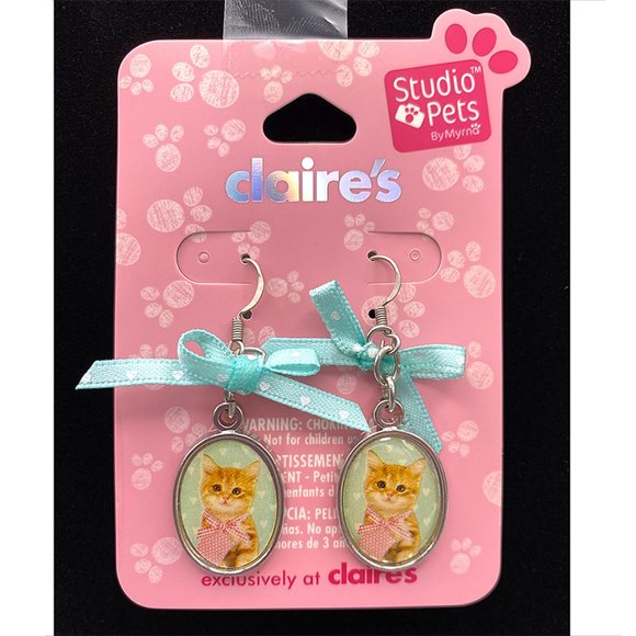 Kitty Cat Kitten Bracelet & Earrings Set – Studio Pets by Myrna - Picture 2 of 4